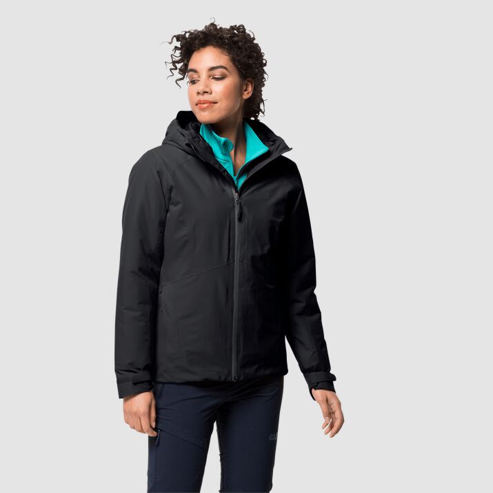 Jack Wolfskin Womens Argon Storm Winter Jacket Black 276841OIV